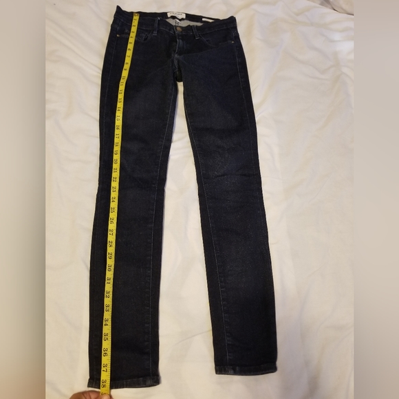 Frame Denim Le Skinny De Jeanne Size 28 Color Blue - Picture 3 of 12